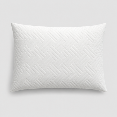 Quilted White Pillow