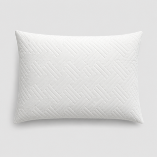 Quilted White Pillow